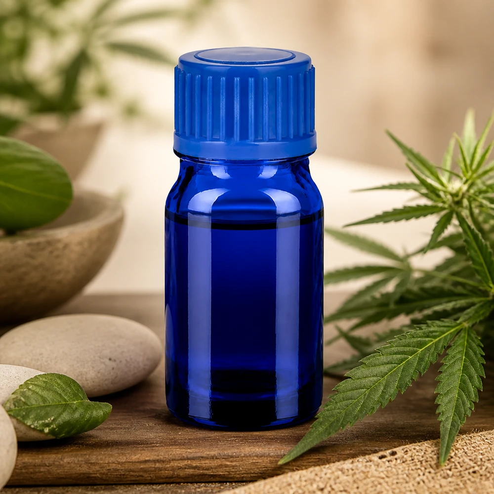 5ml Flasche 11mm Schraubverschluss blau Standard BlueLine UT18/5 Premium Glasflasche 5ml in Blau mit praktischem Verschluss für den täglichen Gebrauch