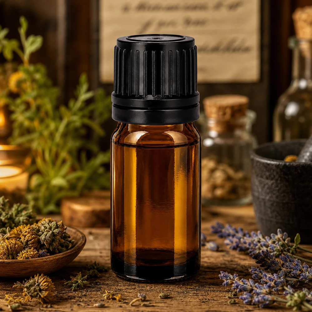 Professionelle 5ml Apotheker Glasflasche mit SV Verschluss für Kosmetik und Naturheilkunde