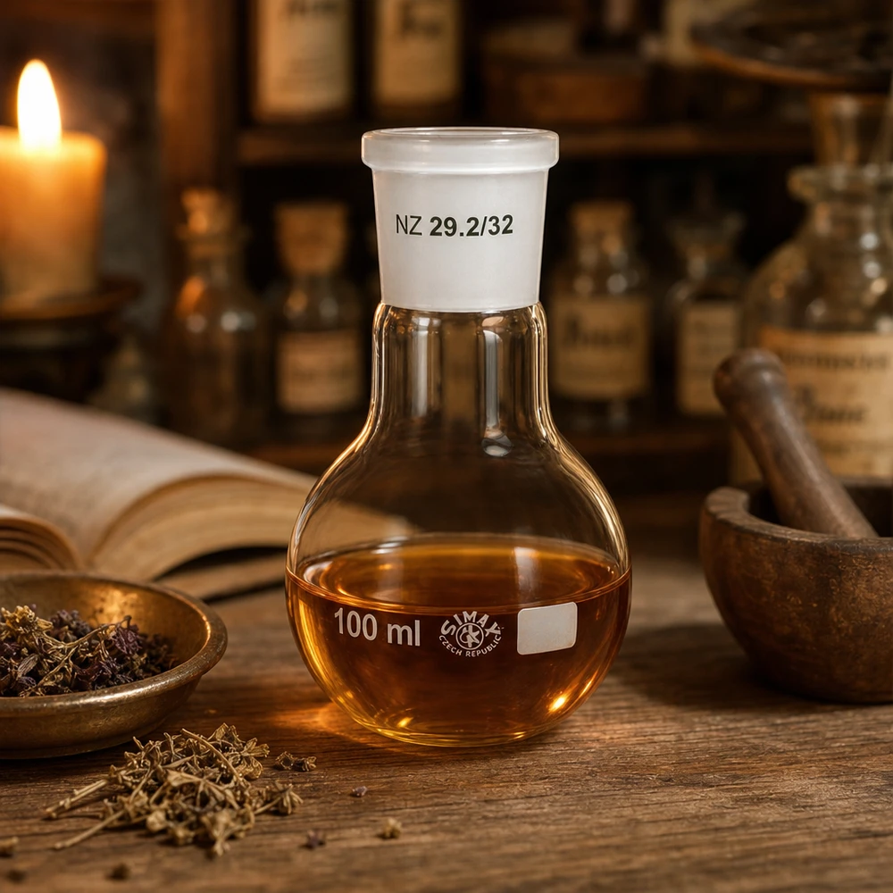 Stehkolben 100ml mit Normschliff (29/32) Vielseitiger Laborkolben 100ml mit Standard-Normschliff 29/32 für organische Synthesen
