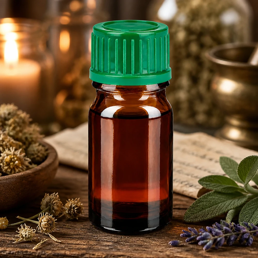 5ml Flasche mit 11mm Öffnung und kindersicherem Verschluss für Naturheilmittel