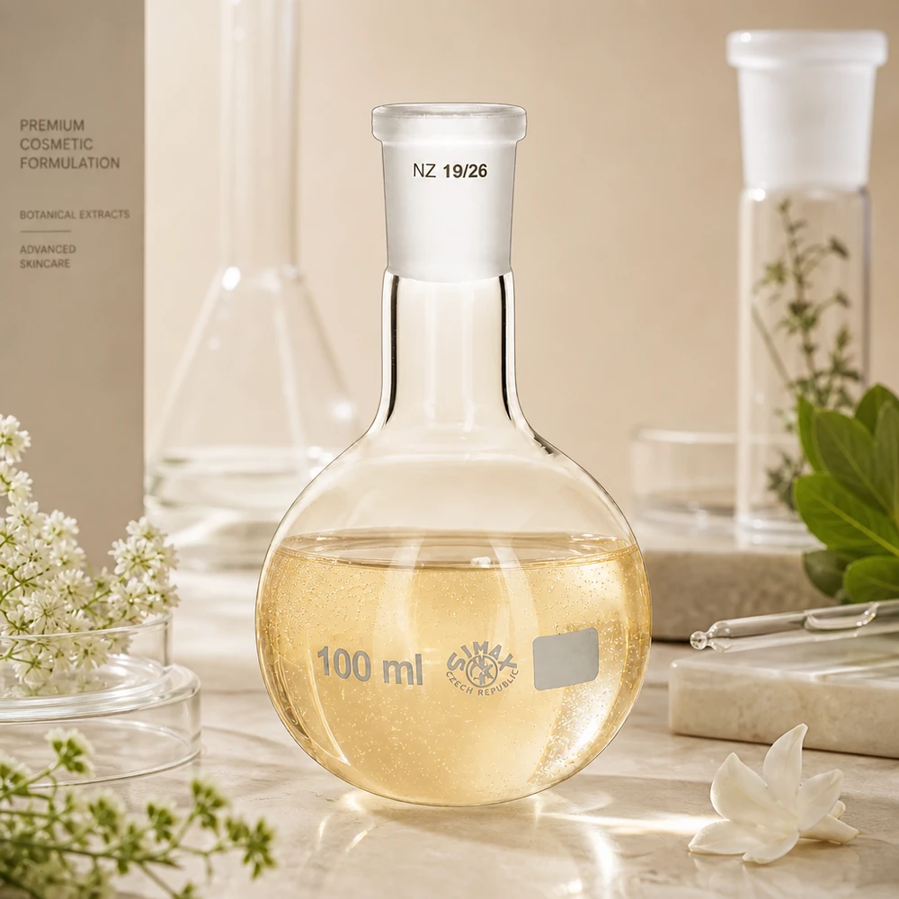 Wissenschaftlicher Glaskolben mit ergonomischer Form - 100ml Volumen für Forschung und Analyse