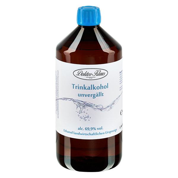 700ml Weingeist (Trinkalkohol) 69.9% Doktor-Klaus 700ml Weingeist (Trinkalkohol) 69.9% Doktor-Klaus