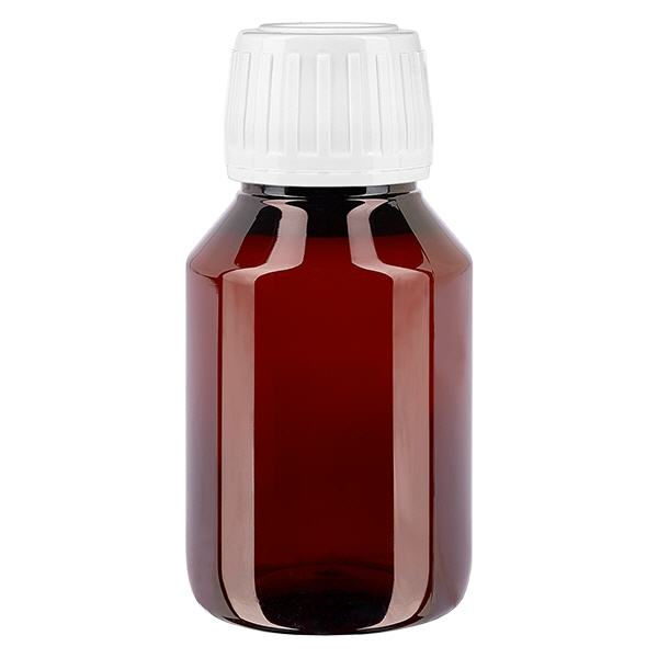 PET Flasche 50ml mit weißem Standard Originalitätsverschluss