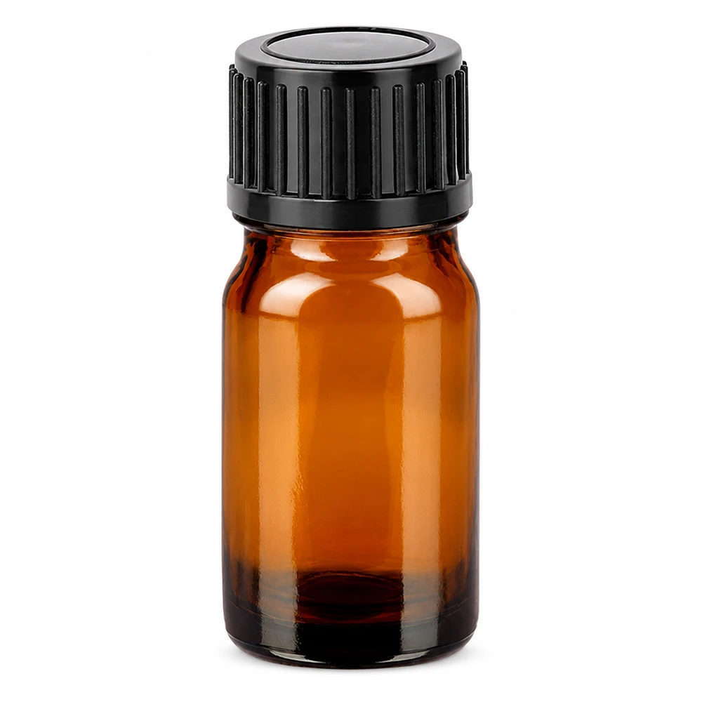 5ml Flasche 11mm Schraubverschluss schwarz Standard BrownLine UT18/5 Professionelle 5ml Flasche aus getöntem Glas mit schwarzem Schraubdeckel für Laboranwendungen