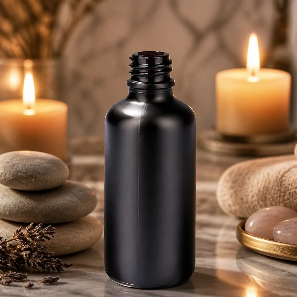 Vielseitige 50ml Apothekerflasche BlackLine UT18/50 UNiTWIST für Tinkturen Tropfen und flüssige Extrakte