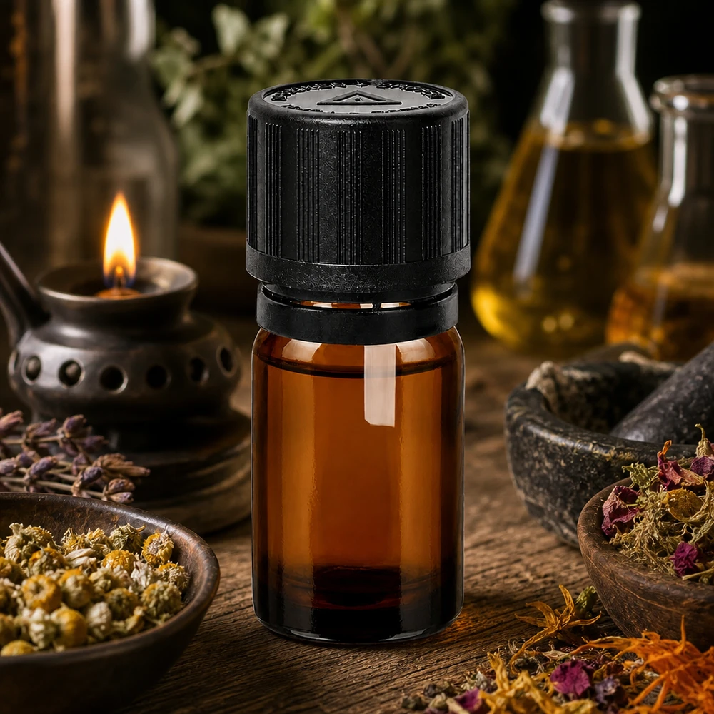 Pharmaqualität 5ml Tropfflasche braun mit 1mm Öffnung für therapeutische Anwendungen