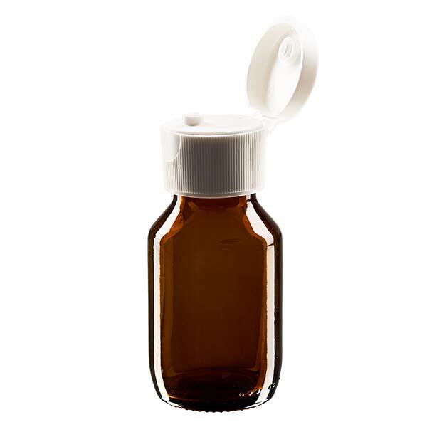 50ml Medizinflasche braun, mit Klappverschluss ApoGlas 50ml Medizinflasche braun, mit Klappverschluss ApoGlas