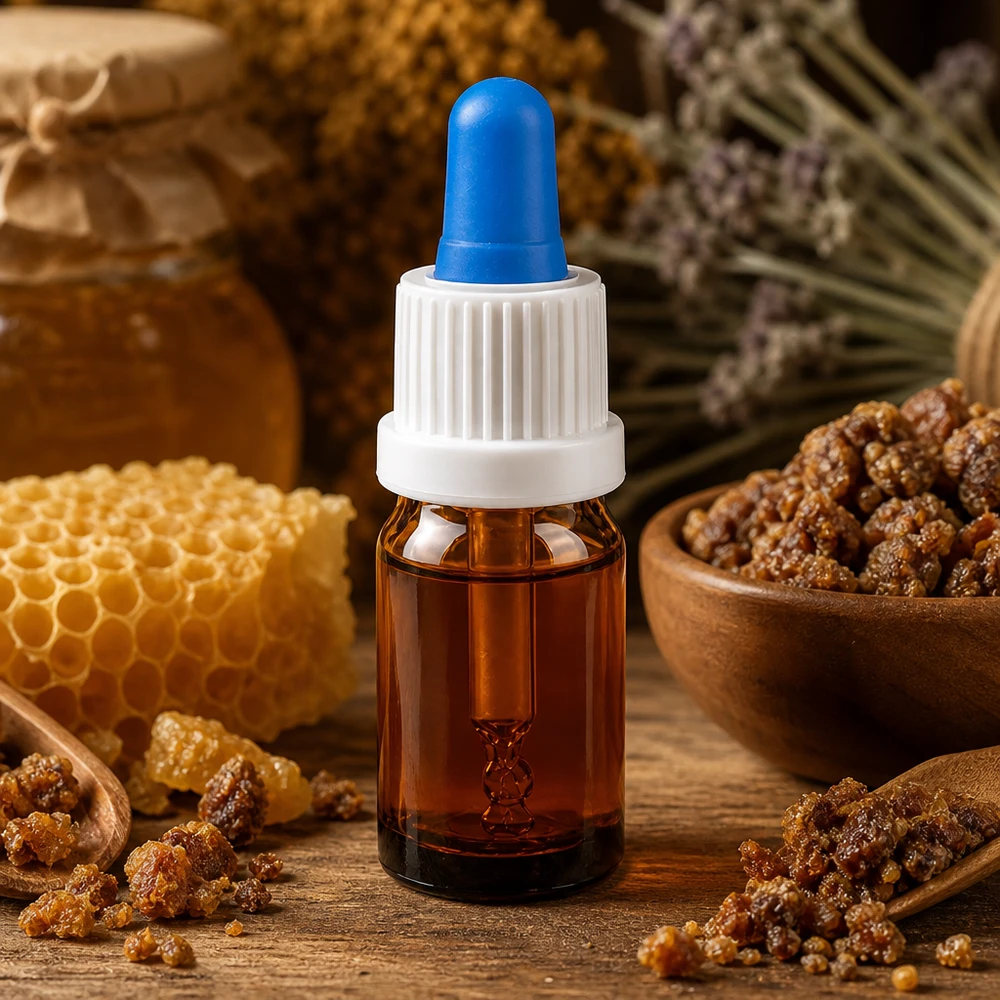 5ml Pipettenflasche weiß/blau Originalitätsverschluss BrownLine UT18/5 Nachfüllbare 5ml Glasflasche mit Tropfer ideal für DIY-Kosmetik und selbstgemachte Tinkturen