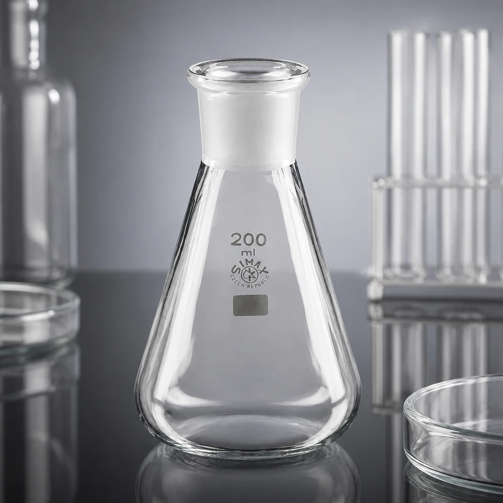 Erlenmeyerkolben 200ml mit Normschliff (29/32)