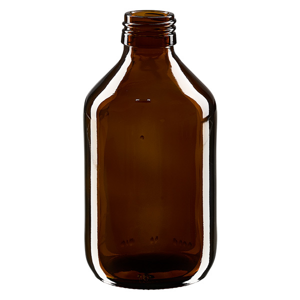 250ml Medizinflasche braun, ohne Verschluss PP28 ApoGlas 250ml Medizinflasche braun, ohne Verschluss PP28 ApoGlas