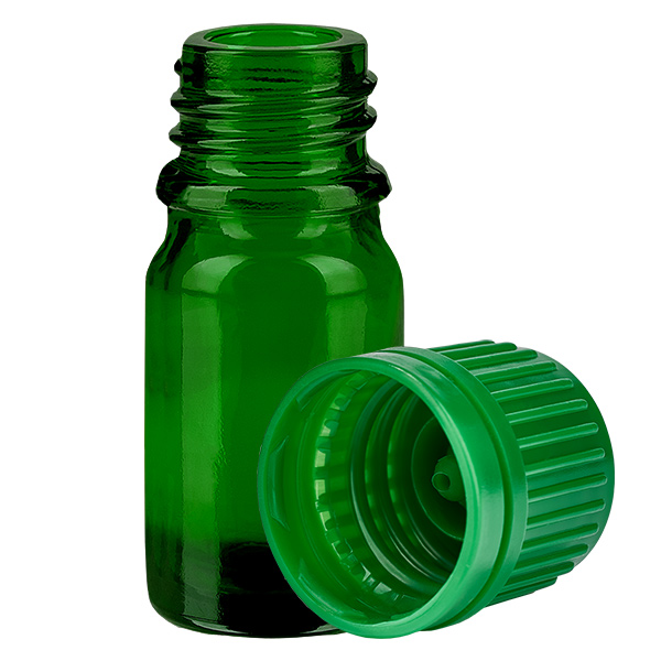 5ml Flasche 11mm Schraubverschluss grün Originalitätsverschluss GreenLine UT18/5