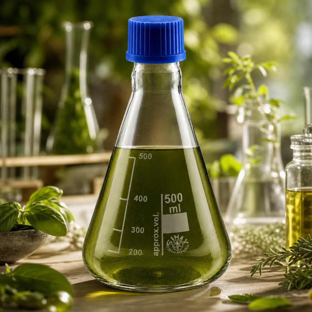 Erlenmeyerkolben 500ml für chemische Analysen mit ergonomischer Halsform