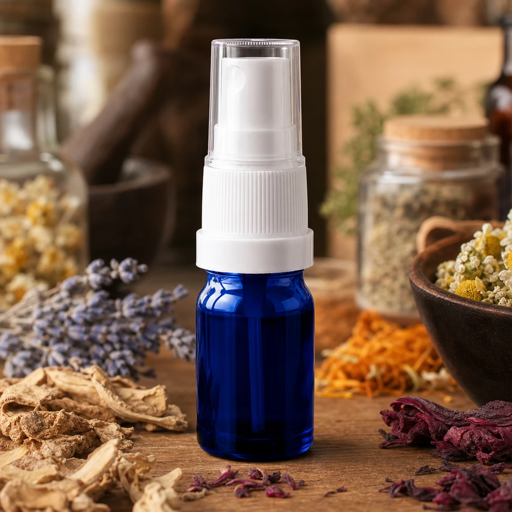 Apotheken-Standard 5ml Sprayflasche mit Schraubverschluss für sichere Aufbewahrung von Wirkstoffen