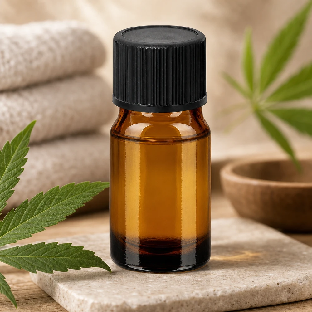 5ml Tropfflasche mit schwarzem STD Verschluss perfekt für selbstgemachte Tinkturen