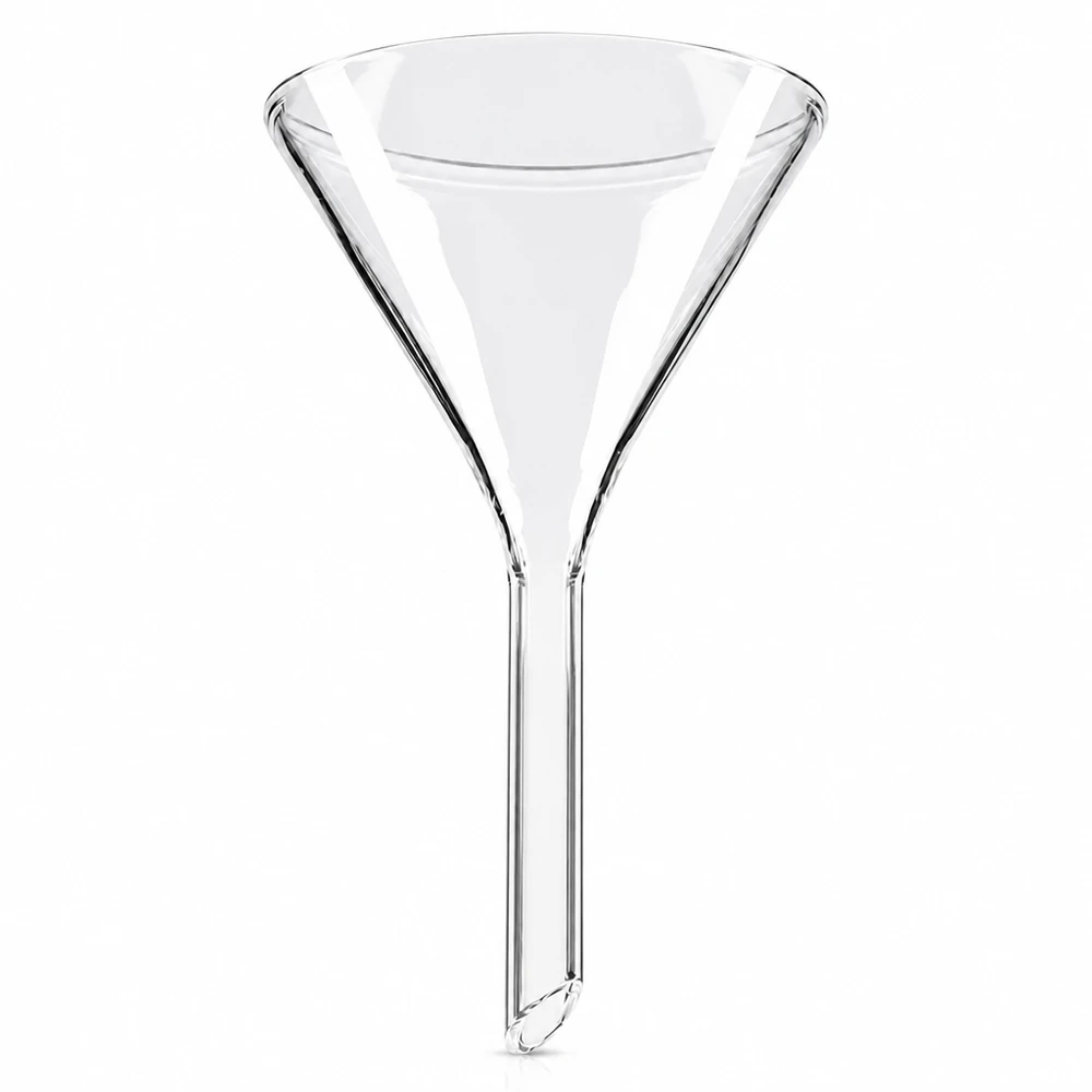 Trichter ø55mm Kalk-Soda, Winkel 60°, Kurzstil Kalk-Soda-Glas Trichter in mittlerer Größe 55mm perfekt für Haushalts- und Laborarbeiten geeignet