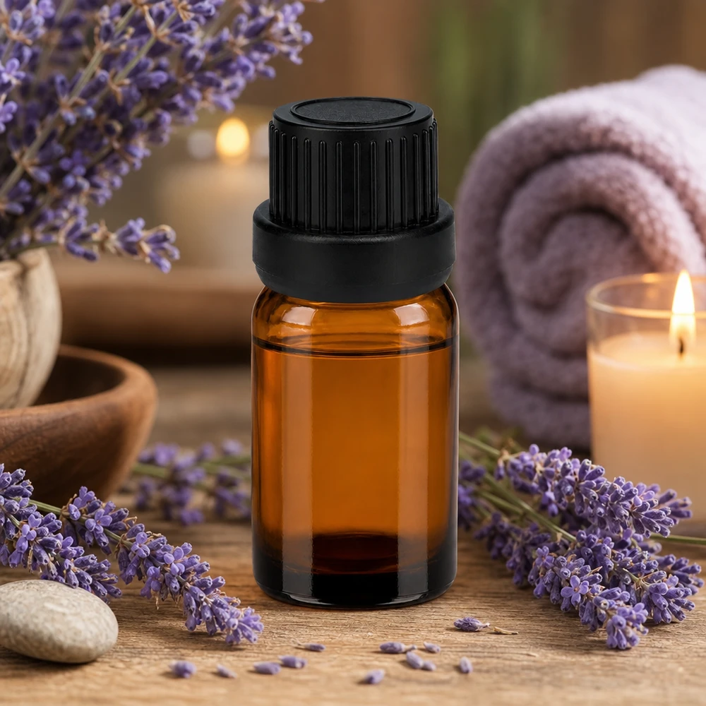 Funktionale 5ml Glasflasche in Apothekerqualität mit schwarzem Verschluss für Laborbedarf