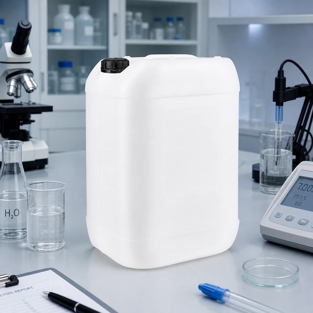 Kanister 25 Liter mit Schraubverschluss Originalitätsverschluss Dichter Lagerbehälter 25 Liter mit ergonomischem Tragegriff und schwarzem Sicherheitsverschluss