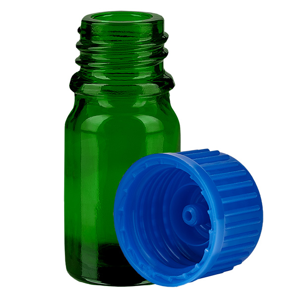 5ml Flasche 11mm Schraubverschluss blau Standard GreenLine UT18/5 5ml Flasche 11mm Schraubverschluss blau Standard GreenLine UT18/5
