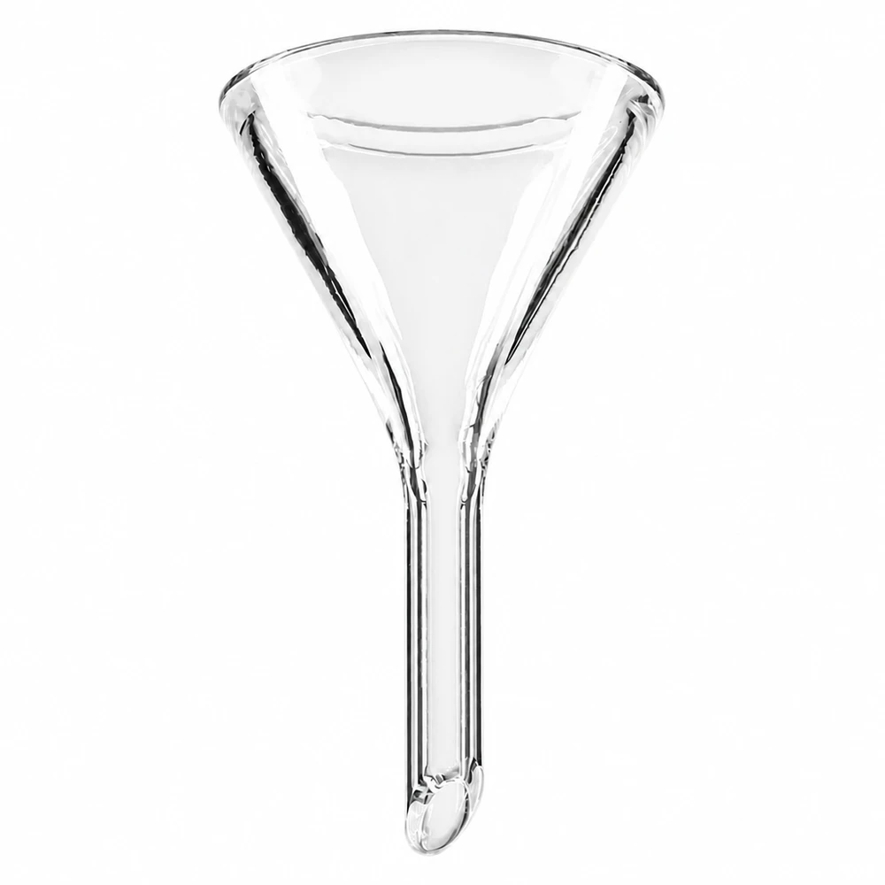 Trichter ø30mm Kalk-Soda, Winkel 60°, Kurzstil Professioneller 60 Grad Labortrichter aus hochwertigem Kalk-Soda-Glas für Analytik