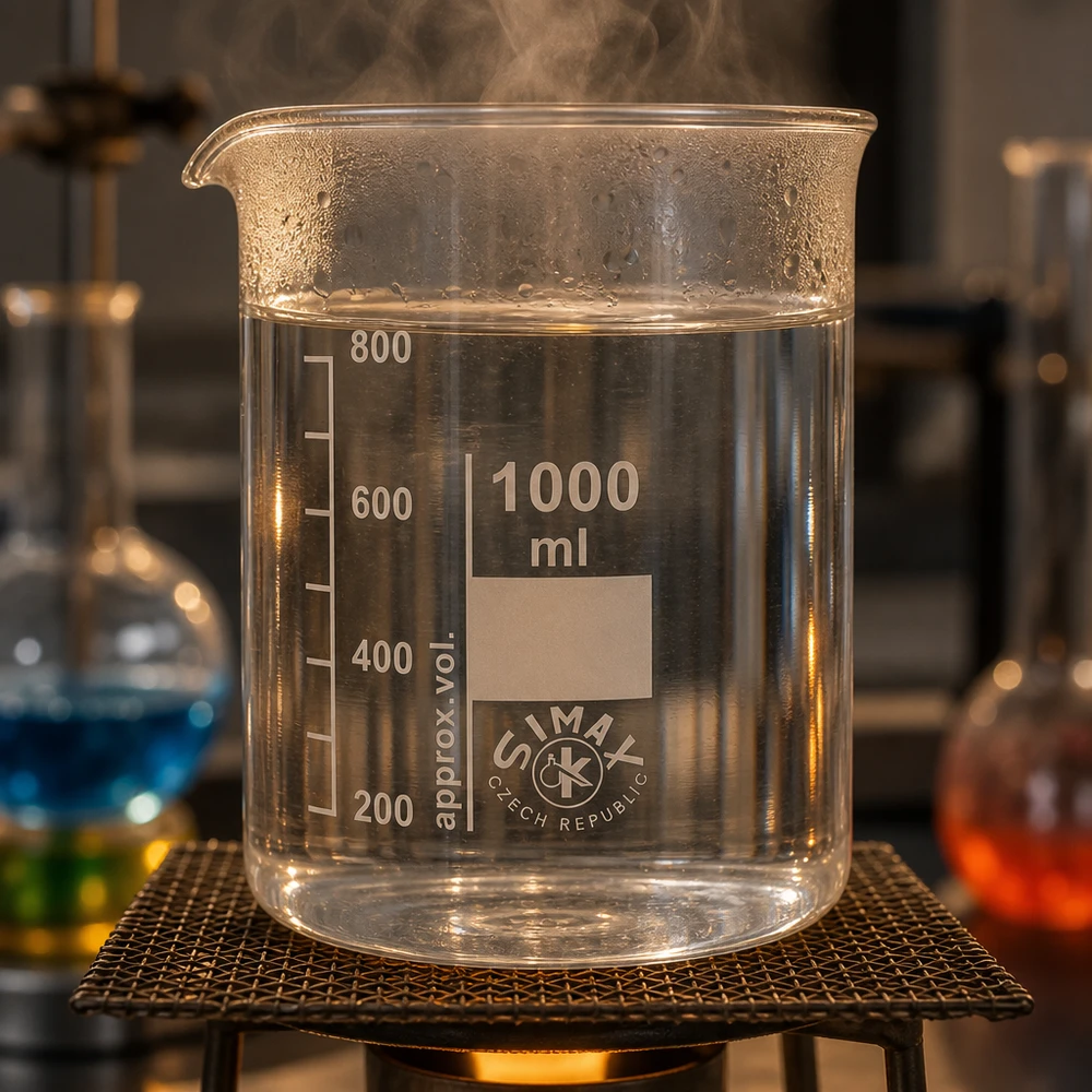 Becherglas 1000ml Borosilikatglas, niedrige Form Professionelles Laborbecherglas 1000ml aus chemikalienresistentem Borosilikatglas