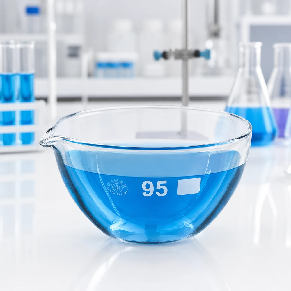Chemieresistente Abdampfschale 170ml mit präzisem Ausgießschnabel für quantitative Analyse