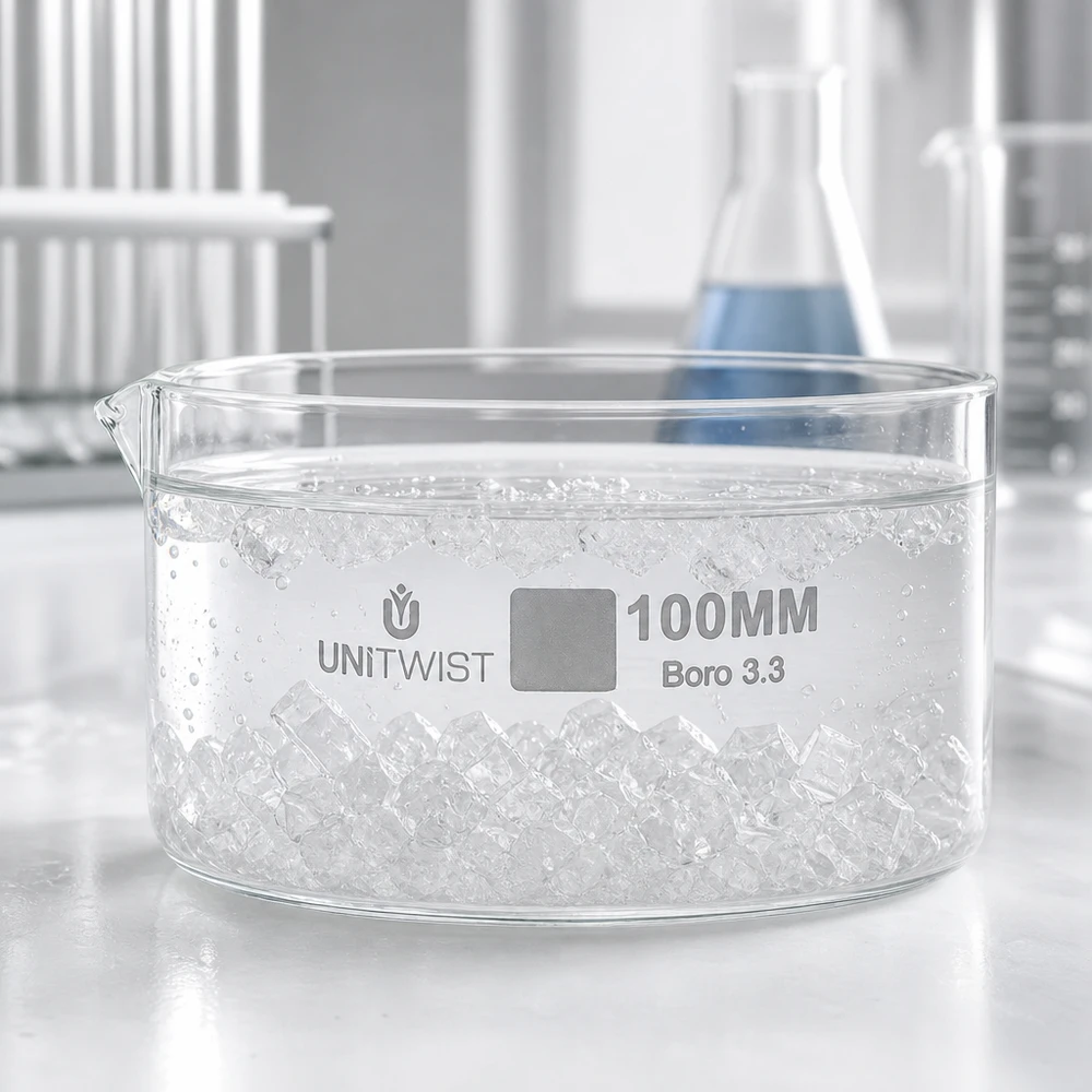 Kristallisierschale ø100mm Borosilikatglas UNiTWIST UNiTWIST Glasschale 100mm Borosilikatglas für chemische Experimente im Labor