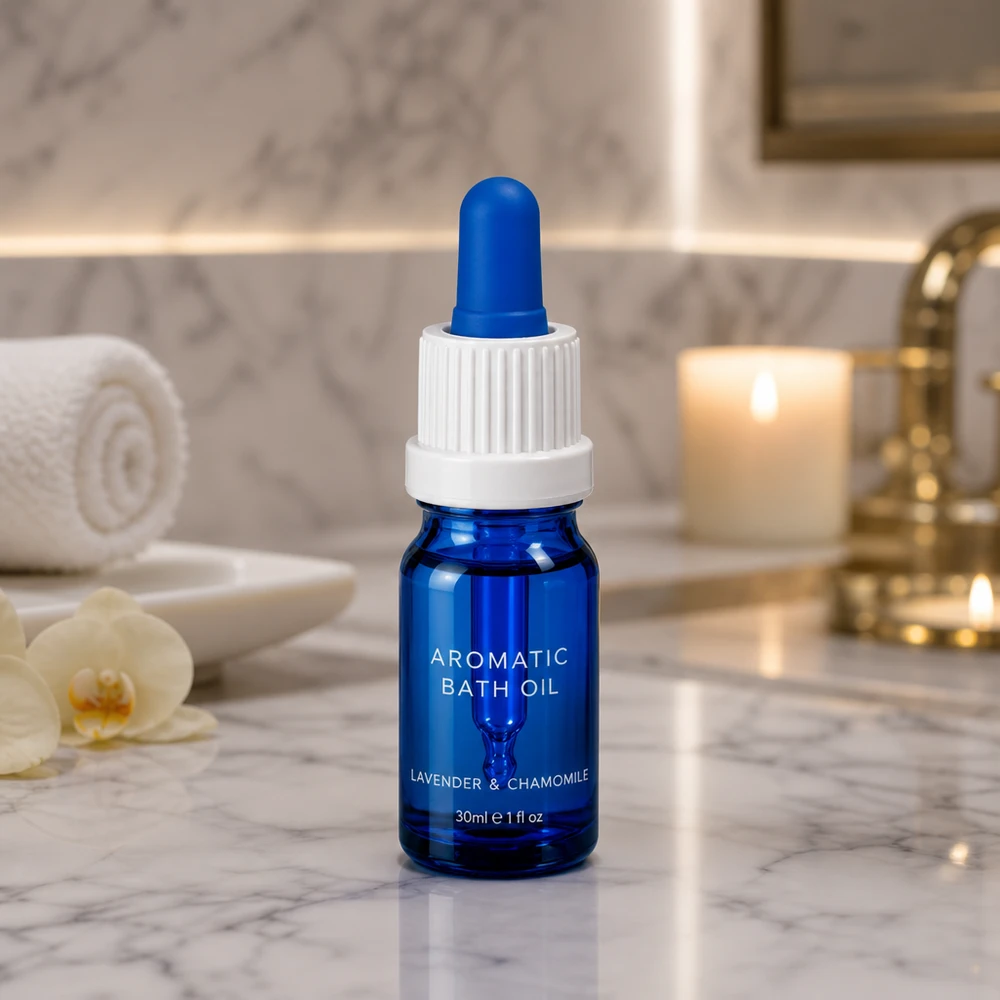 Premium 5ml Tropferflasche in Blau für sichere Aufbewahrung lichtempfindlicher Substanzen
