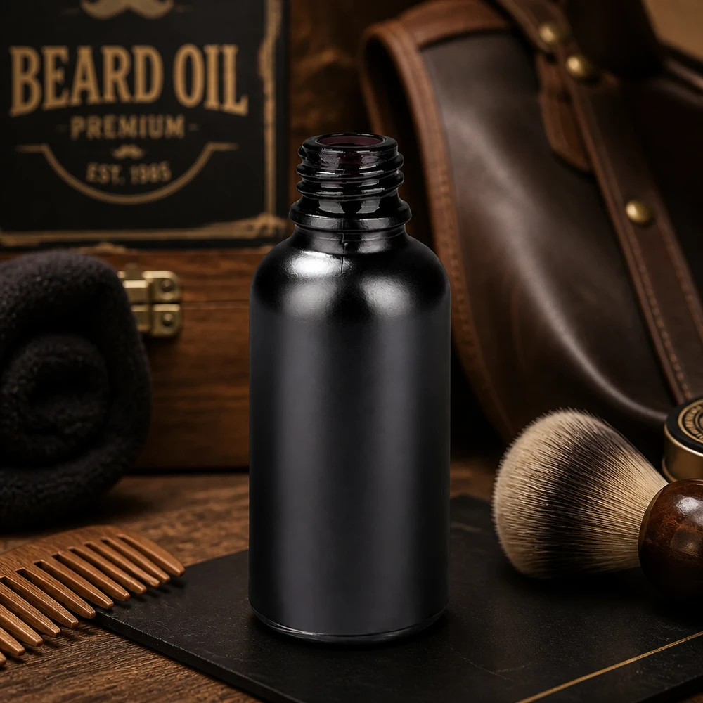 30ml BlackLine Apothekerflasche UT18/30 mit standardisiertem Gewinde fuer universelle Verschlusskompatibilitaet