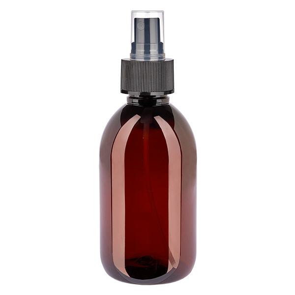 PET Flasche 250ml mit Zerstäuber schwarz PET Flasche 250ml mit Zerstäuber schwarz