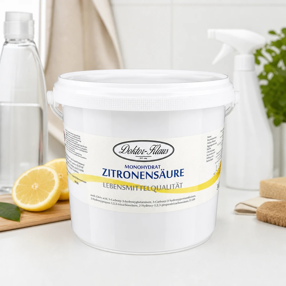 Doktor-Klaus Zitronensäure 5kg Vorratspackung für Bad WC Dusche und Armaturenpflege