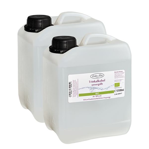 5000ml Bio Weingeist (Trinkalkohol) 96% Doktor-Klaus 5000ml Bio Weingeist (Trinkalkohol) 96% Doktor-Klaus