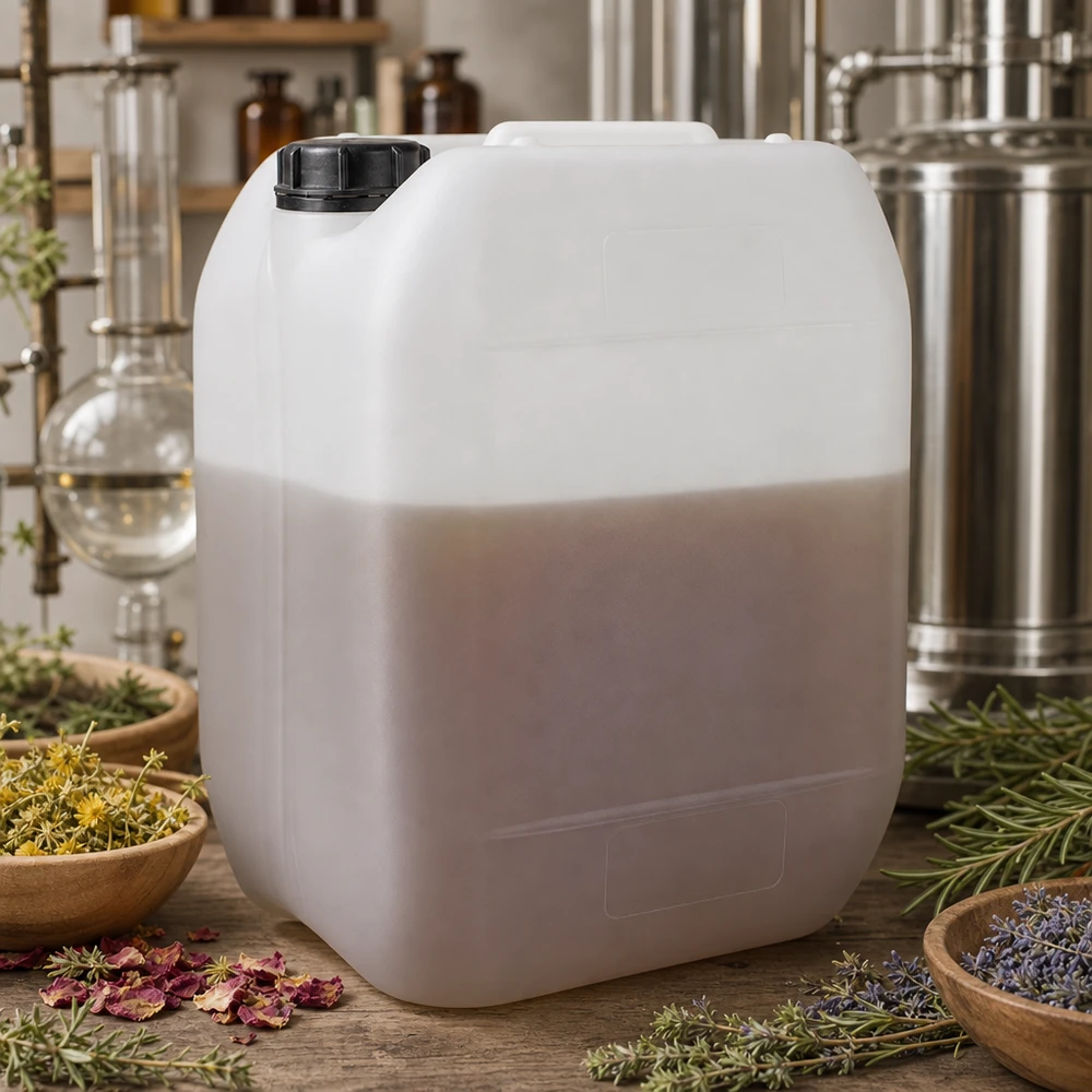 Kanister 10 Liter mit Schraubverschluss Originalitätsverschluss Stapelbarer Kanister 10L aus HDPE für Kräuterdestillate und botanische Flüssigkeiten