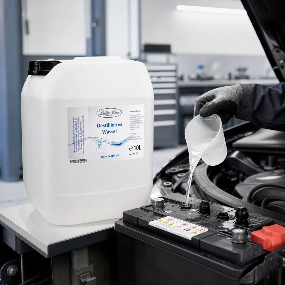 Destilliertes Wasser 10L Doktor-Klaus Hochreines destilliertes Wasser Doktor-Klaus 10L für Kühlsysteme und Batteriewartung im Auto