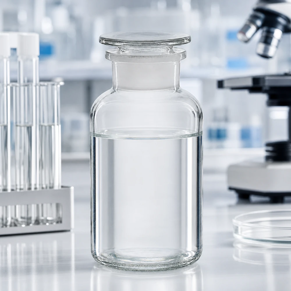 Klassische Glasflasche 500ml Weithals mit eingeschliffenem Stopfen für Laboranwendungen