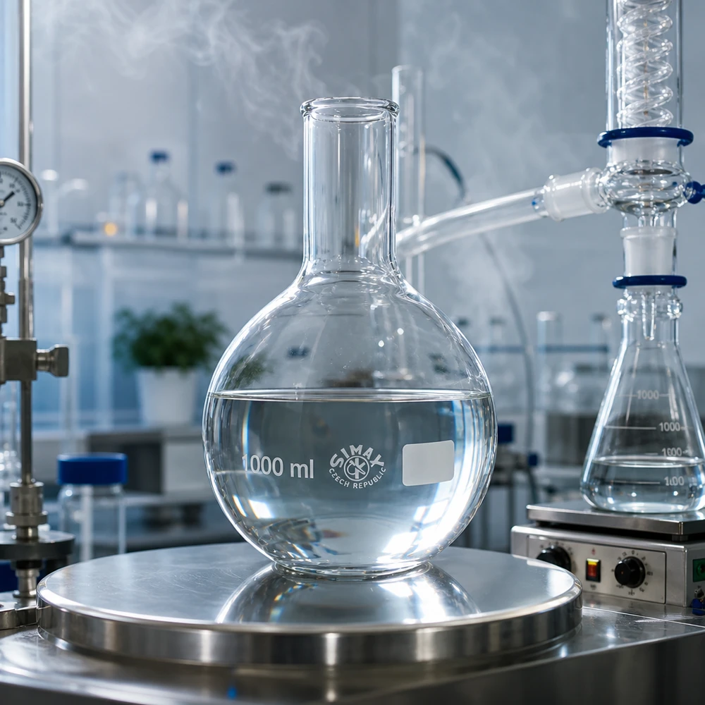 1000ml Stehkolben Enghals in steriler Laborausstattung für analytische Verfahren