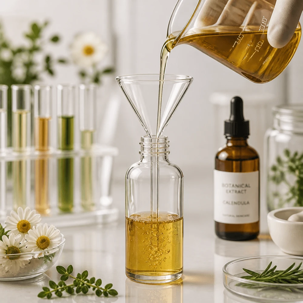 Professioneller Kalk-Soda-Glastrichter 45mm für Apotheken und wissenschaftliche Anwendungen