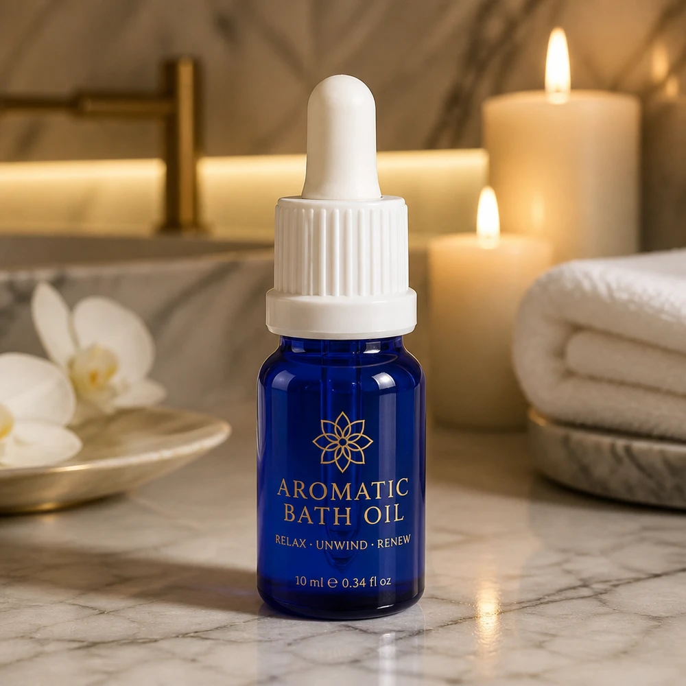 Stilvolle 5ml Pipettenflasche mit Dropper-System ideal für Spa-Anwendungen und Entspannung