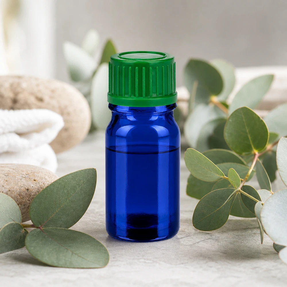 Professionelle 5ml Flasche 11mm SV grün STD BlueLine UT18/5 für Naturkosmetik Herstellung
