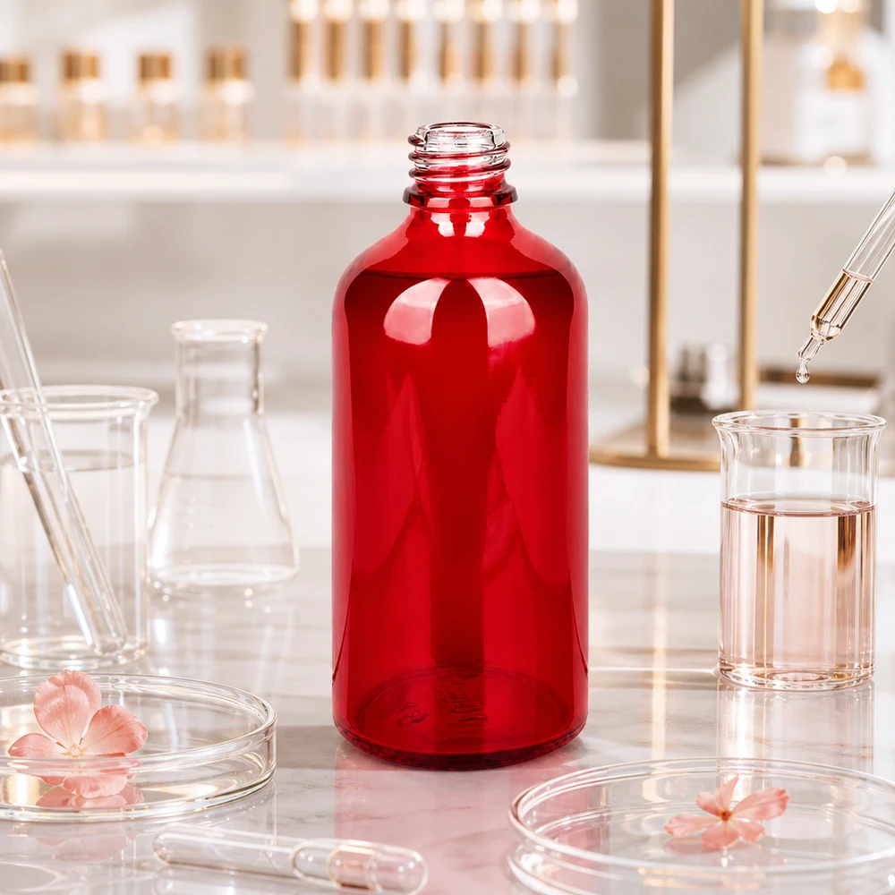 100ml Apothekenflasche RedLine UT18/100 UNiTWIST Vielseitige 100ml Glasflasche RedLine UT18/100 für medizinische und kosmetische Formulierungen