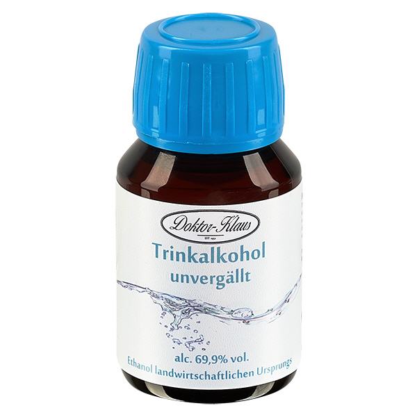 50ml Weingeist (Trinkalkohol) 69.9% Doktor-Klaus 50ml Weingeist (Trinkalkohol) 69.9% Doktor-Klaus