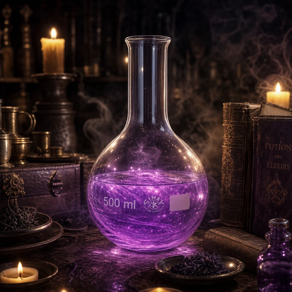 Stehkolben 500ml Enghals Stehkolben 500ml Enghals aus transparentem Glas für optimale Sichtbarkeit der Inhalte