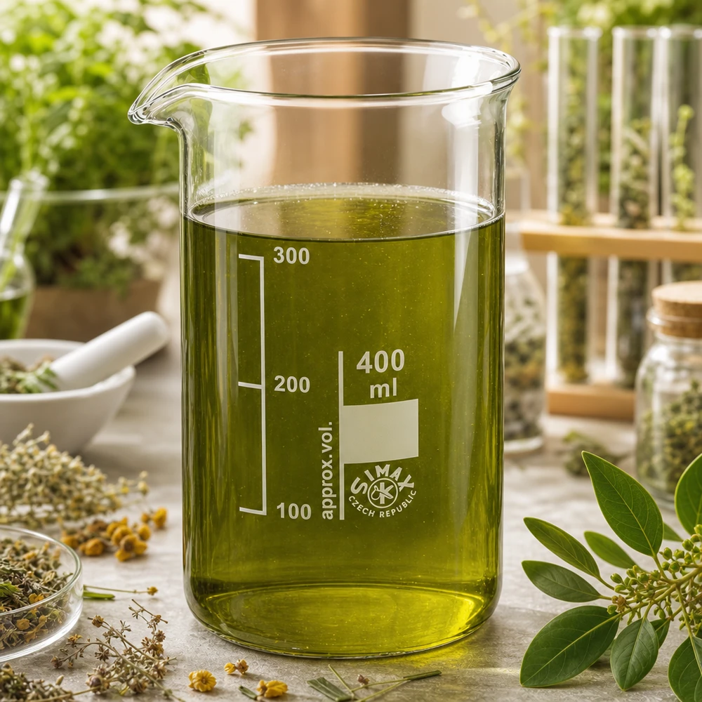 Zylindrisches Becherglas 400ml hohe Form aus transparentem Borosilikatglas mit eingeätzter Volumenskala