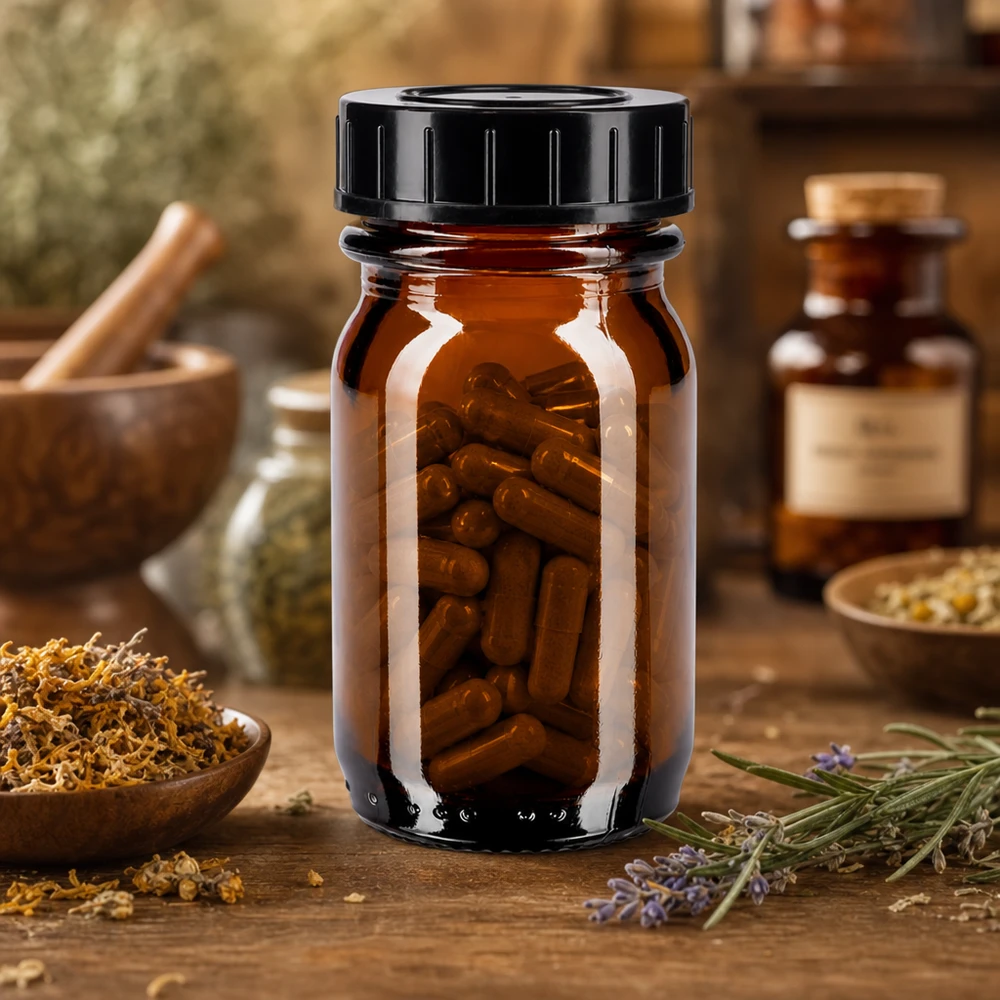 30ml Weithalsflasche Braunglas mit Schraubdeckel Robuste 30ml Glasflasche in Apothekerqualitaet mit weiter Oeffnung und Schraubdeckel