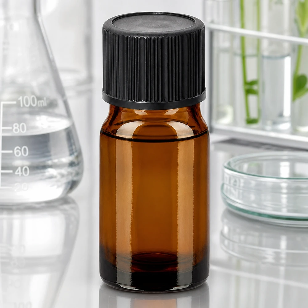 Medizinflasche 5ml braun mit tropfgenauem 1mm Ausguss für pharmazeutische Anwendungen