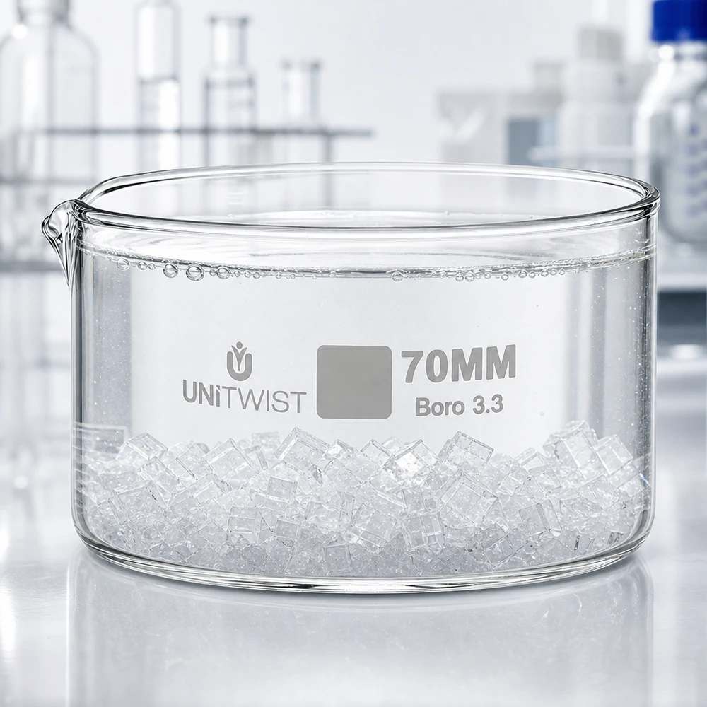 UNiTWIST Verdampfungsschale 70mm Boro 3.3 temperaturbeständig transparent Laborqualität