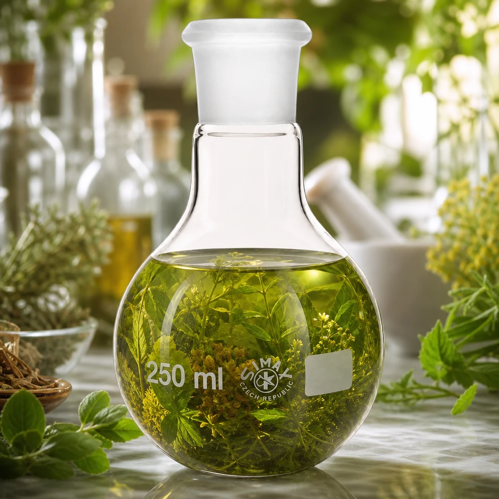 Stehkolben 250ml mit Normschliff (29/32) Vielseitiger 250ml Glaskolben mit Normschliff 29/32 für Destillation und Extraktion