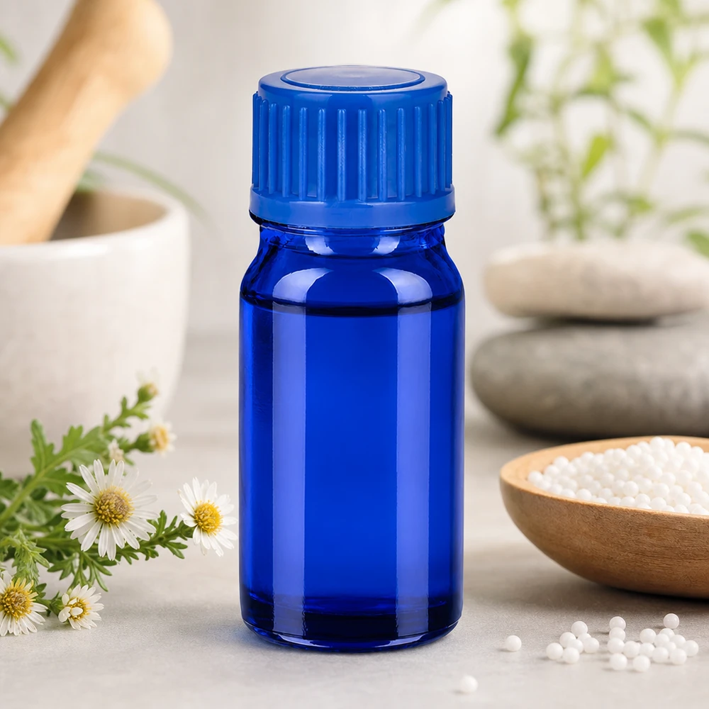 Zertifizierte 5ml Glasflasche blau nach Pharmastandard für Tinkturen und Essenzen