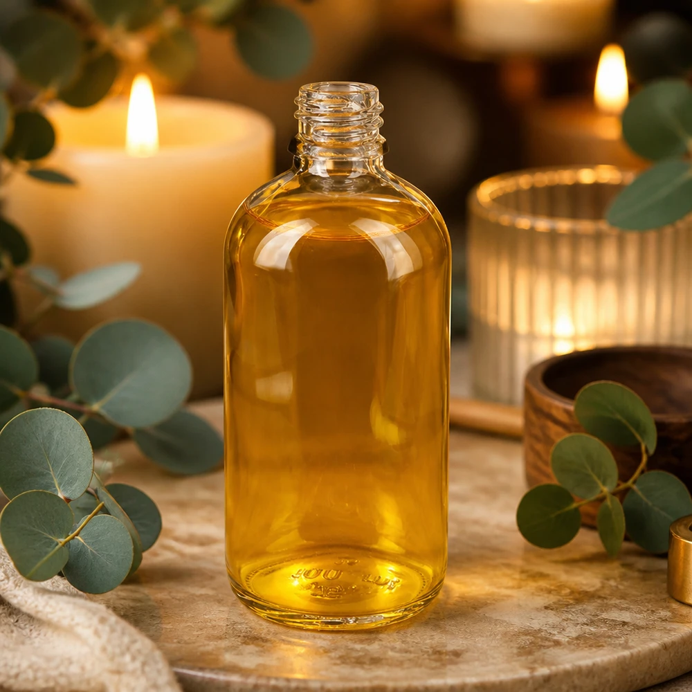 UNiTWIST ClearLine Apothekenflasche 100ml DIN18 Gewinde ideal für Kosmetik und Aromatherapie
