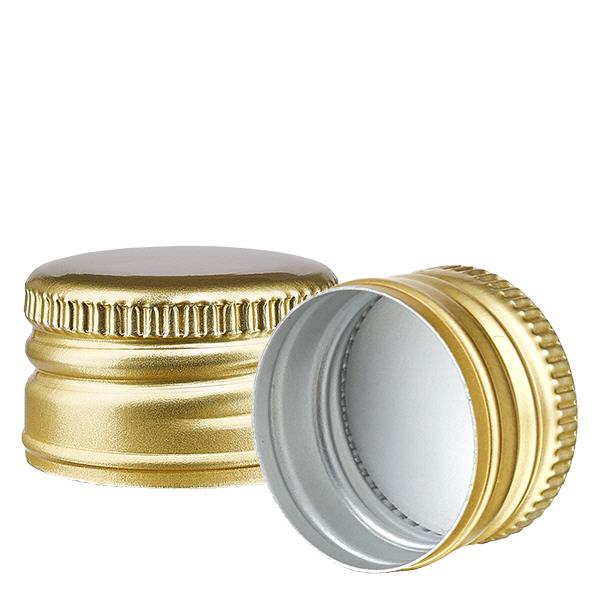 Schraubverschluss gold aus Aluminium Standard PP28 ApoGlas Schraubverschluss gold aus Aluminium Standard PP28 ApoGlas