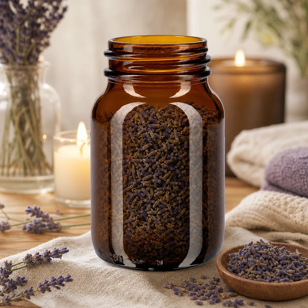 Apotheker-Braunglasflasche 250ml mit weitem Hals ideal für DIY-Kosmetik und Naturprodukte
